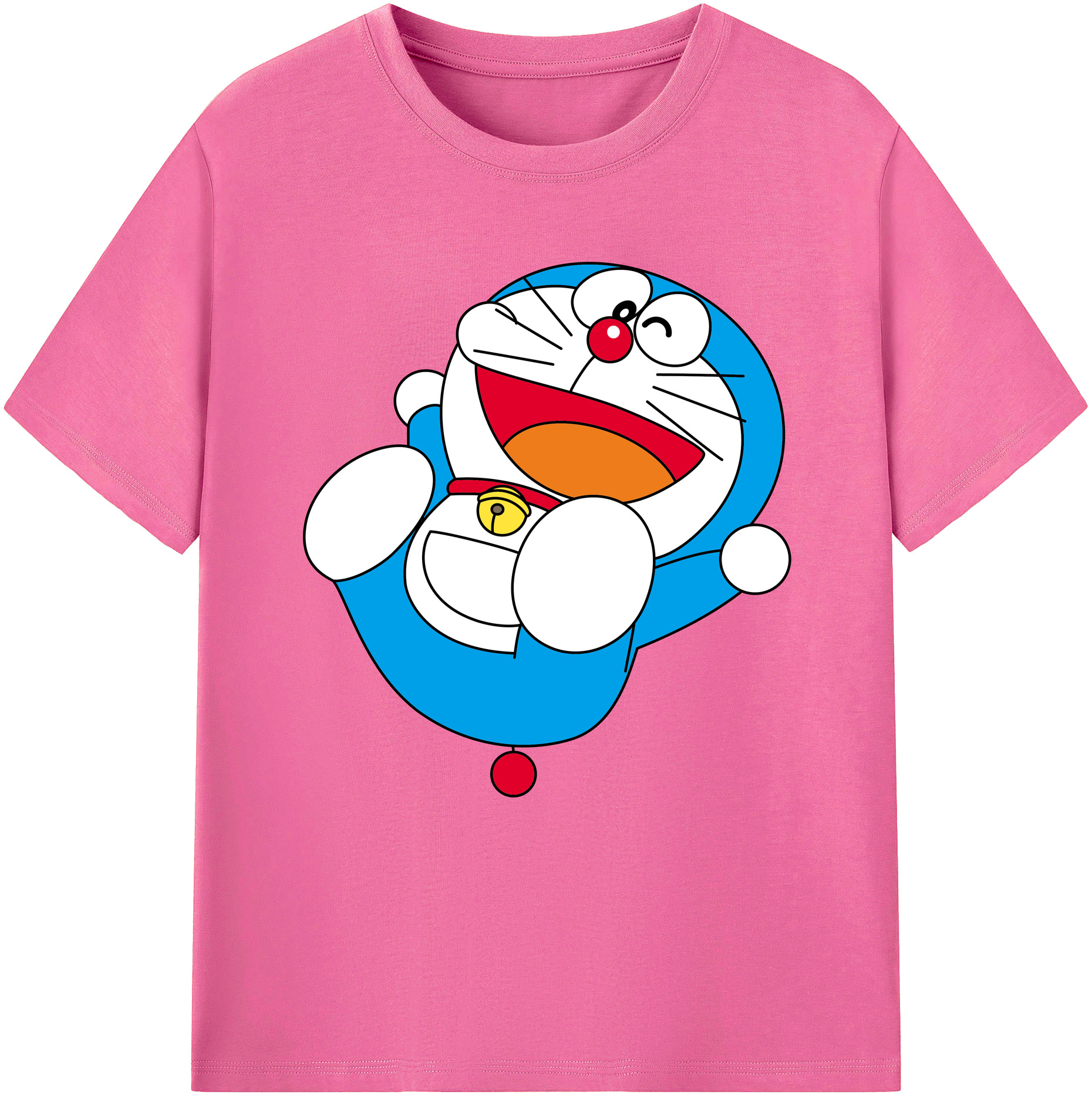 （画像用） ドラえもん Doraemon レディースカジュアルプリントTシャツ（綿100％）